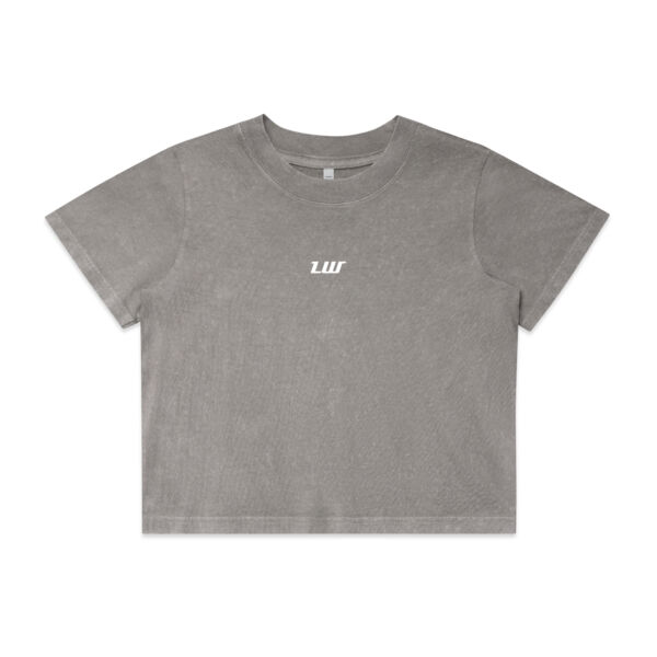 Luna Wolf Wellness  - WOMENS STONE WASH HEAVY CROP Thumbnail